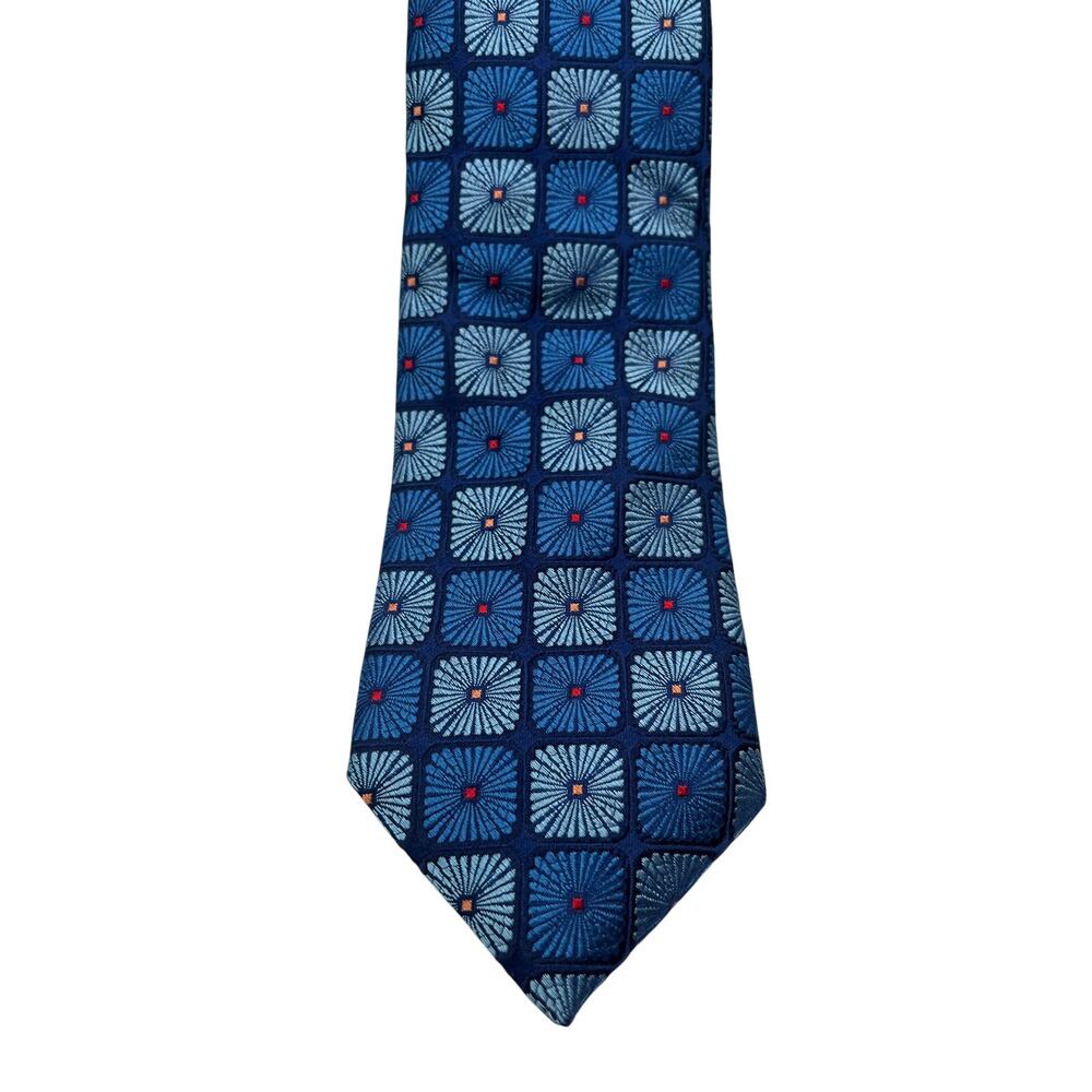 NWT $80 Ted Baker Silk Blue Neck Tie Made in Italy